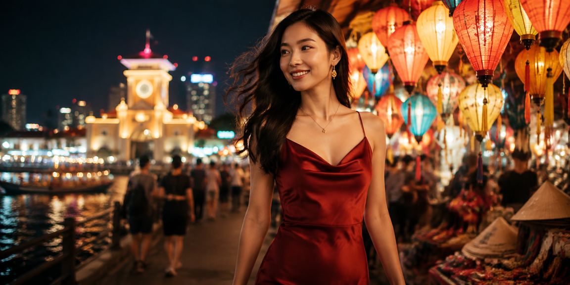 Cảnh cá cược bóng đá sôi động tại thành phố Hồ Chí Minh vào ban đêm